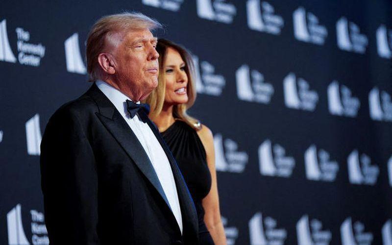 Trump es recibido