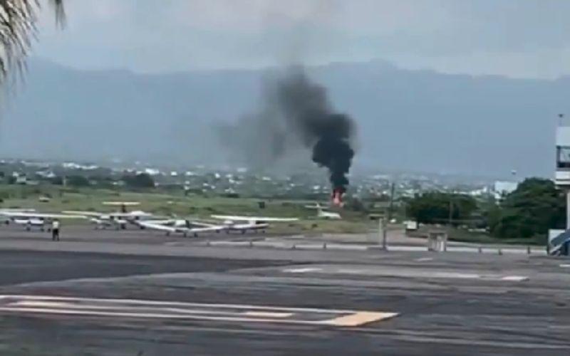 Avioneta sufre accidente