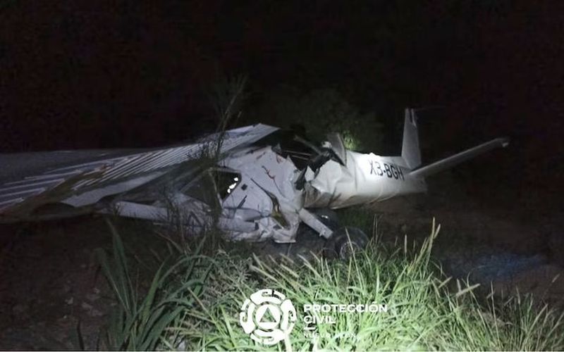 Cae avioneta en
