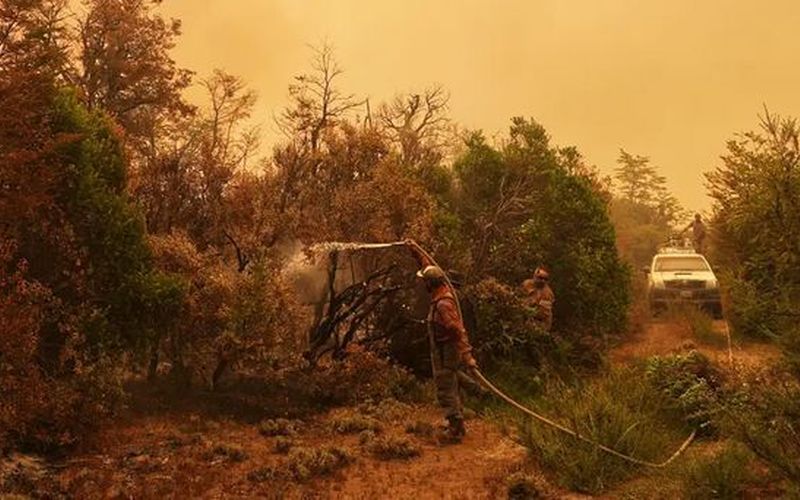Fuego en la Patagonia