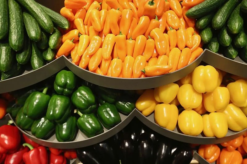 Pimiento, arándano