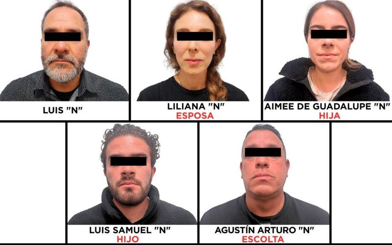 Detienen a familia