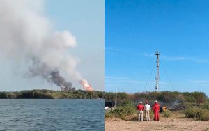 Reportan fuego